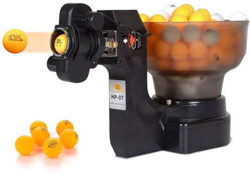 Zertylre Tischtennisroboter, Tischtennis Ballmaschine, geeignet für 40-mm-Tischtennisbälle nach Norm, automatische Tischtennismaschine für Training, das etwa 110 Tischtennisbälle aufnehmen kann