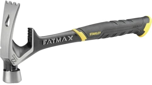 STANLEY FatMax Demontage Hammer (620g, abgeschrägter Nagelschlitz, große Schlagoberfläche, extra langer Handgriff, zum Stemmen, Schaben, Zerspannen, 1 Stück) FMHT51367-2