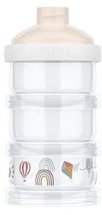 Mepal - Milchpulverturm Mio - Luftdicht verschlossen, inklusive Dosieraufsatz - Zur Dosierung und Aufbewahrung von Milchpulver - Stapeln nach Bedarf - Milchpulver box - Sunshine & Rainbow