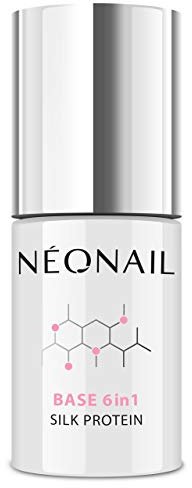 NÉONAIL UV Nagellack - Base Coat Gel UV - Base 6in1 Silk Protein 7,2 ml - Unterlack Für Nägel - UV Lack - Gel