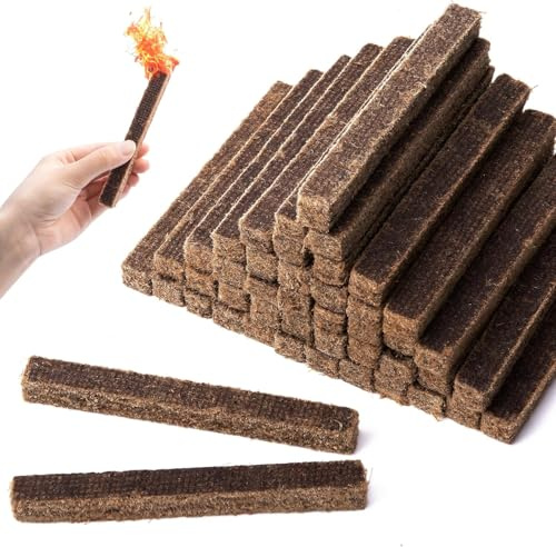 Purple Star 50 Stück Anzündwürfel-Kaminanzünder-Grillanzünder-Ofenanzünder -Holz Wachs-Schnellanzünder -Feueranzünder-Geruchlos