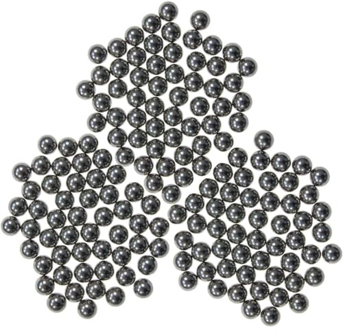 Stahlkugeln 8mm, 500 Stück Rundkugeln aus massivem Stahl | ca. 2,08 g Gewicht je Kugel, präzise gefertigt für Pistolenarmbrust 8M, Steinschleuder, Zwille