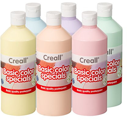 Creall havo30091 3000 ml Pastell Sortiment Havo Basic Farbe Poster Paint Set (6-teilig)