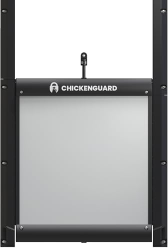 ChickenGuard selbstschließende, räubersichere Hühnerstalltür, Hühnergehege, Geflügellebensraumzubehör (nur Tür – kein Motor)