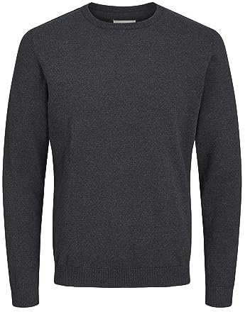 JACK & JONES Male Strickpullover Einfarbig Strickpullover | Knitted Pullover