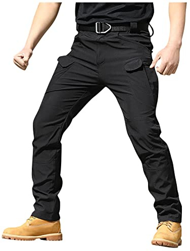 MOKBAY Cargohose Herren Stretch Camouflage Taktische Security Arbeitshosen Männer Outdoor Militär Tactical Baggy Hosen