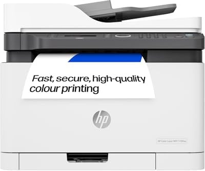 HP Color Laser MFP 179fwg Multifunktions-Farblaserdrucker, Drucken, Kopieren, Scannen, Faxen, Automatische Dokumentenzuführung, Wi-Fi, Ethernet, USB, Smart App