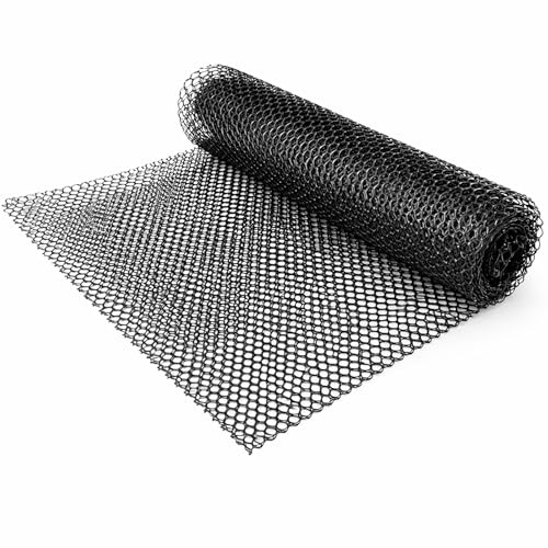 BURI Mardermatte 195 x 150 cm - Marderschreck Auto & Marderschutzgitter für Boden, transportable Marderabwehr für Garage Carport Parkplatz, zuschneidbar, HDPE