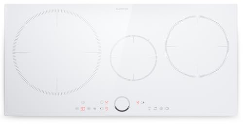 Klarstein Induktionskochfeld 3 Platten, Einbau-Induktionskochfeld mit 3 Kochfelder, 7000 Watt Induktion kochfeld, Induktion Kochfeld mit Touch-Bedienfeld & Timer, Effizienter Elektro Induktions-Herd