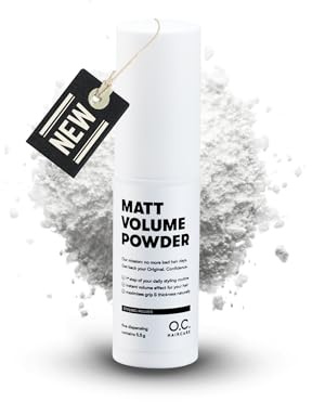 O.C. HAIRCARE Volumen Puder Haare – Haarpuder & Styling Powder für dünnes & feines Haar – Matt-Effekt, sofort mehr Volumen – 24 Stunden Halt – 30 Tage risikofrei testen