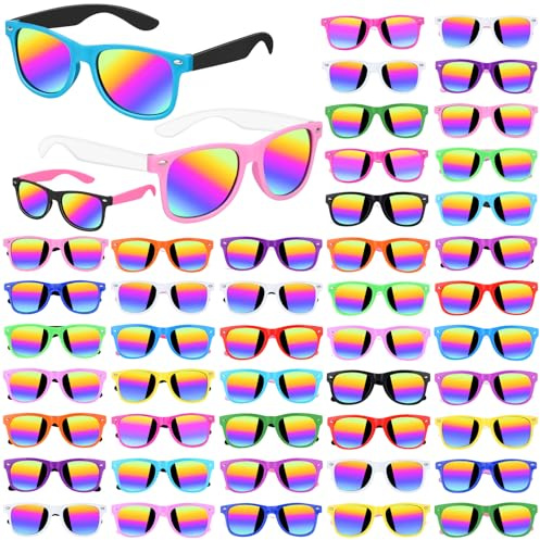 Gifts2U Kinder Party Sonnenbrillen Neonfarben Set Kinder Sonnenbrillen Jungen Mädchen (48)