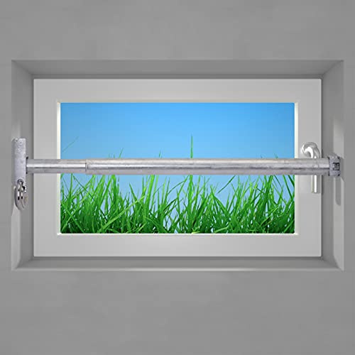 Fenstersicherung Sicherungsstange Türsicherung Einbruchschutz, 1Fach oder 2Fach, Edelstahl oder Verzinkt, in den Längen 640-1000mm oder 1000-1700mm