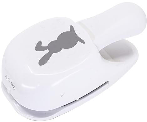 ARTOZ Stanzer - Hase mit Klappohr, 5 cm - Stanze-Locher zum Kartenbasteln für Einladungen, Geburtstag, Ostern, Grußkarten, Tischdeko und Basteln mit Kindern, geeignet von 140 g/m² bis 250 g/m²