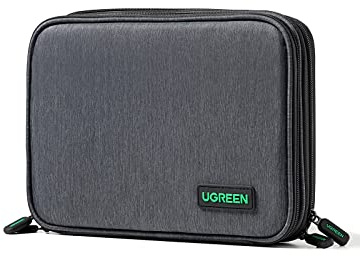 UGREEN Elektronik Tasche Reise Organizer Kabeltasche Travel Kabel Organizer Elektronische Zubehör Case Travel Organisator Festplattentasche für Powerbank, Kabel, Akku, Karte, Handy usw.