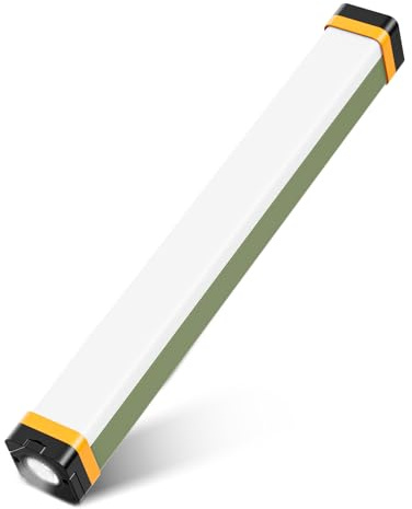 LED Campinglampe, LETOUR Wiederaufladbare Magnet Lichtleiste, 4 Modi 400 LumenHaken USB Wiederaufladbare Campingleuchte mit 1200mAh Power Bank Notlicht mit Haken für Angeln, Grillen, Indoor Outdoor