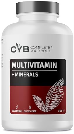AZ Premium Multivitamin & Mineralien tablette mit Lutein and Grape Seed Extract Hochdosiert - 365 Tabletten 1 Jahres Vorrat - Laborgeprüft - Complete Your Body