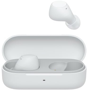 Sony WF-C510 Truly Wireless Kopfhörer - Kleine, leichte Bluetooth In-Ear-Kopfhörer mit Multipoint-Connection, Ambient Sound, IPX4 Rating, Spotify Tap, Quick Charge, 22 HR Akku, iOS & Android - weiß