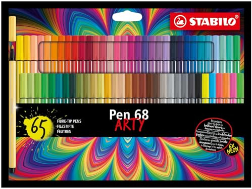 STABILO - Premium-Filzstift - Pen 68 - ARTY - 65er Pack