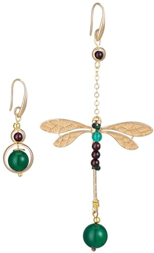 Holibanna Retro Libellen Ohrringe Asymmetrische Ethno Stil Ohrschmuck Modische Damen Ohrringe Leicht Für Alltag Party Geschenk