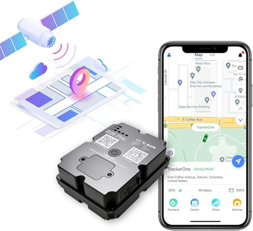 GPS-Tracker für Fahrzeuge, magnetisch, 4G LTE GPS Tracker per Auto | Monatliche Gebühr erforderlich, Echtzeit-Tracking, 270 Tage historische Wiedergabe, unbegrenzte weltweite Abdeckung