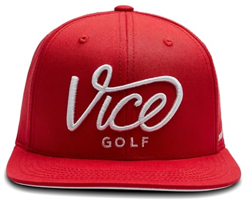 Vice Golf Damen Crew-Kappe Mütze, Purpurrot, M