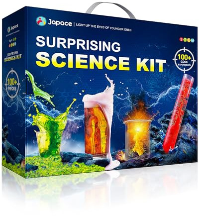 Japace 100+ Experimente für Kinder, Experimentierkasten STEM Aktivitäten Wissenschaft Spielzeug Geschenke für Jungen Mädchen Chemie Set, Weihnachten Geburtstag Geschenk