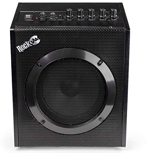RockJam 20 Watt Electric Guitar Amplifier with Headphone Output, Three-Band EQ, Overdrive & Gain