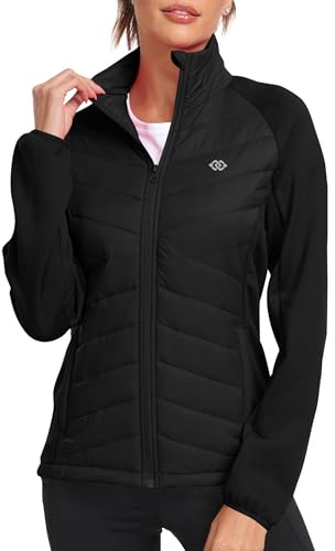 MoFiz Fliesjacke Damen Warm Sweatjacke Arbeitsjacke Leichte Stehkragen Trainingsjacke Reitjacke mit ReißverschlGröße USstasche Schwarz Größe US S/EU M