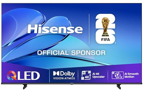 Hisense 58E7Q Fehrnseher, 58 Zoll, QLED&DLED, Smart TV, Game Mode Plus, Filmaker Mode, Dolby Vision Atmos, HDR10, HLG, 4K HDR Immersive, AI 4K Upscaler, Dolby MS12, DTS X, Sprachsteuerung [2025]