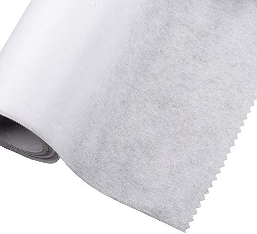 The Bead Shop Bügelvlies 75 cm x 2 m - Aufbügelbar Schwer 60 g/m² Bügeleinlage zum Verstärken - Weiß Vliesstoff zum Nähen, Quilten, Basteln & Aufbügeln - Nähvlies Bügelflies