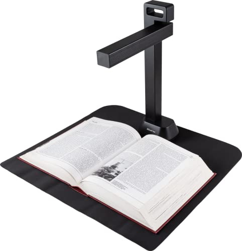 IRIScan Desk Pro 6 Buchscanner Schwarz mit 13MP Kamera und LED, scannt Bücher und A3-Dokumente mit OCR, AI-Flachlegung und Finger-Entfernung, USB, für Win & Mac, inkl. Readiris PDF