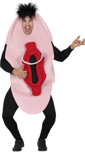 FIESTAS GUIRCA | Pimmel-Kostüm Herren - Freches Gag-Outfit - Größe 52-54 | Einteiler Gepolstert | Auffälliges Design | Für Erwachsene | Polyester | Karneval & Fasching, Junggesellenabschied