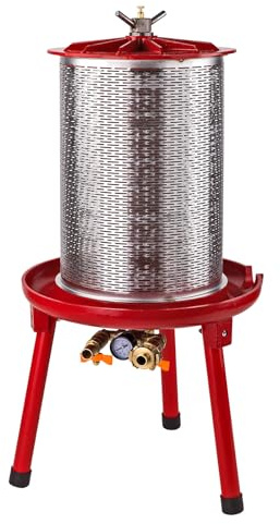 DEMA Hydropresse 20 L – Saftpresse, Obstpresse, Maischepresse, Mostpresse, Apfelsaftpresse, wasserkraftbetrieben, robust & langlebig, ideal für Obst, Beeren & Heimproduktion