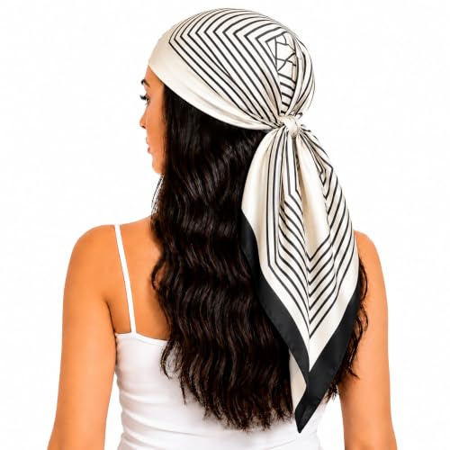 FAIRYGATE Seidentuch Damen Seidentuch Seide Leicht Seidenschal Bandana Halstuch Kopftuch Elegante Schal Tuch Geschenk für Frauen DA21