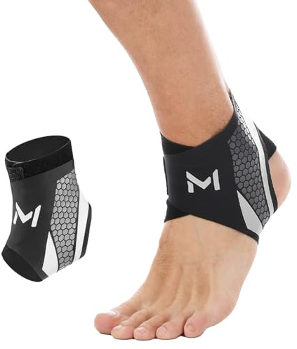 Vyranut Knöchelbandage 2 Stück – Sportliche Sprunggelenkstütze aus Atmungsaktivem Nylon mit Doppeltem U-Gurt – Unisex, Verstellbar für Laufen, Fußball, Fitness, Wandern & Gelenk(Einheitsgröße)