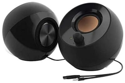 Creative Pebble - 2.0 USB-betriebene Desktop-Lautsprecher (Schwarz)