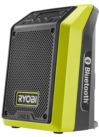 RYOBI 18 V ONE+ Akku-Bluetooth-Radio RRDAB18-0 (DAB-Funktion, Musikstreaming Reichweite von max. 25 m, 1x10 W Ausgangsleistung, ohne Akku und Ladegerät)