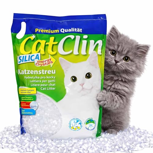 Catclin 8x8l=64l Magic SILIKAT KATZENSTREU-PowerCat STREU-Forever CLEAN