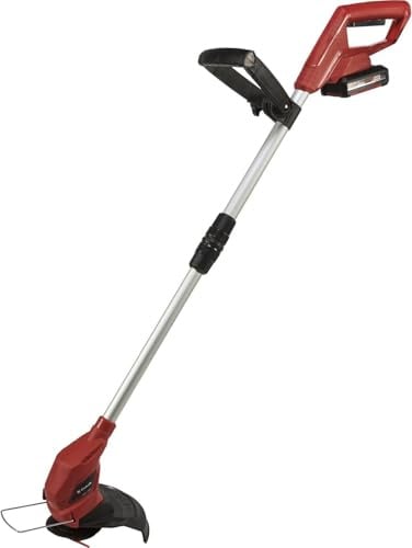 Einhell Akku-Rasentrimmer GC-CT 18/24 Li Power X-Change (18 V, Flowerguard, stufenlos teleskopierbarer Führungsholm, inkl. 20x Kunststoffmesser, 2,0 Ah PXC-Akku und Ladegerät)