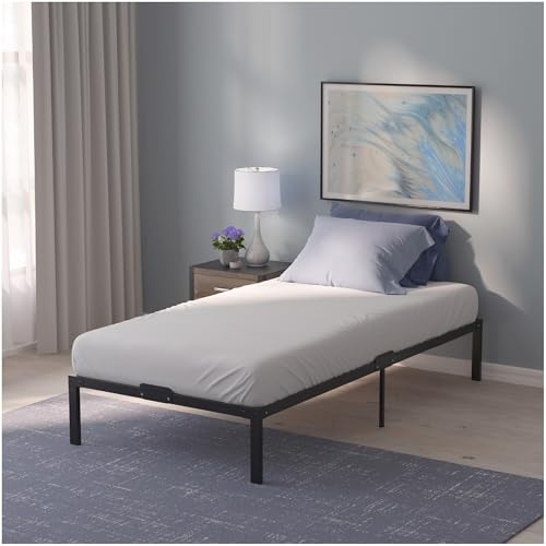 Dreamzie Bett 90x190 mit Lattenrost Metall 41cm Bettrahmen Robust, Leichte Montage, Umfangreicher Stauraum