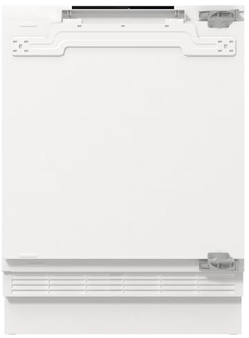 Gorenje RIU609EA1 Unterbau-Tischkühlschrank, 82cm Nische, 60cm Breite, Festtürscharnier, 138 L, SuperCool, Digitale Temperaturanzeige, LED Beleuchtung, BxHxT: 59,5×81,8×54,5 cm,Weiß