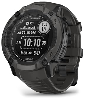 Garmin Instinct 2X Solar [renewed] – GPS-Smartwatch mit unendlicher Akkulaufzeit im Smartwatch-Modus, über 40 Sport-Apps, Smart Notifications, Trainingszustand, Schlafanalyse [Generalüberholt]