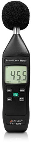 SM-130DB Digitales Dezibel-Messgerät und Schallpegelmesser Typ 2 mit Kalibrierzertifikat Messgerät für Umwelt- und mechanische Lärmmonitor - Fertigung, Büro, Klassenzimmer