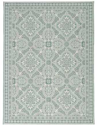 In- & Outdoor Teppich - Summer Oriental Grün - 120x170 cm | Wetterfest - Synthetik, Polypropylen - Balkon, Garten / Terrasse - Terrasse teppich - Outdoor rug