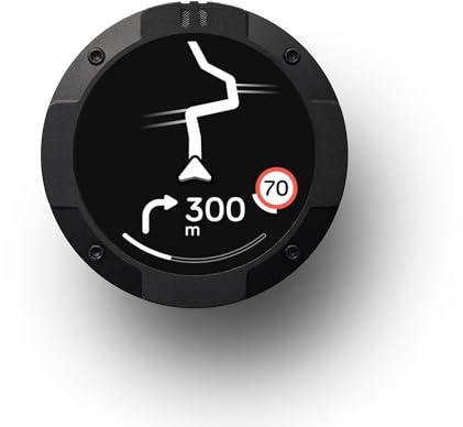 Beeline Moto II - Navigationsgerät für Motorräder | Globale Navigation | Minikarten-Schnittstelle | 14 Stunden Akkulaufzeit | IP67 Wasser- und stoßfest | USB-C-Aufladung mit Riemenhalterung
