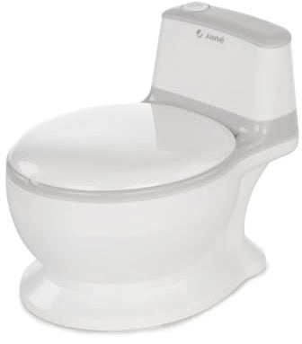 Jané First Potty Töpfchen mit Spülgeräusch, Rutschfest, Herausnehmbarer Einsatz, Spritzschutz, Leicht zu Reinigen