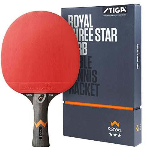 STIGA Royal WRB Tischtennisschläger - Hochleistungs-Offensivschläger mit 3-Sterne Bewertung, ITTF-zertifiziertem Belag und WRB-Technologie - Perfekt für Fortgeschrittene und Profis