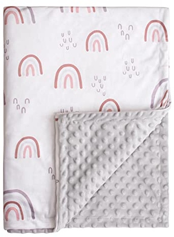 Soarwg Kids Babydecken 75 x 100 cm, Unisex, Neugeborene, dick, superweiche OEKO-TEX100 Regenbogen-Schlafdecken für Kleinkinder, Babys, Mädchen, Jungen, Kinderzimmer, Bettdecke, Geschenke