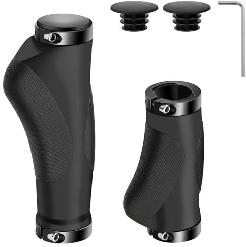 drado Fahrradgriffe Ergonomisch, rutschfeste Gummi Fahrrad Griff, Fahrrad Griffe Zwei Seiten Lock-On Design, Bike LenkerGriffe für Mountainbike/Scooter/Rennrad