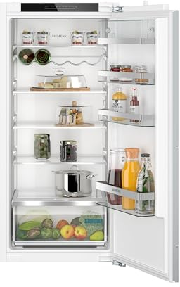 Siemens KI41RADD1 iQ500, Einbau-Kühlschrank, 122,5 x 56 cm Nische, 204 L, Made in Germany, sehr Leise, hyperFresh Box, längere Frische, LED-Beleuchtung, superCooling, autoAirflow, Flachscharnier